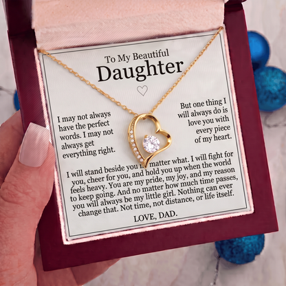 To My Daughter - "My Little Girl" Necklace