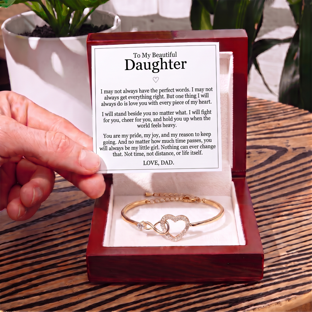 To My Daughter - "My Little Girl" Bracelet