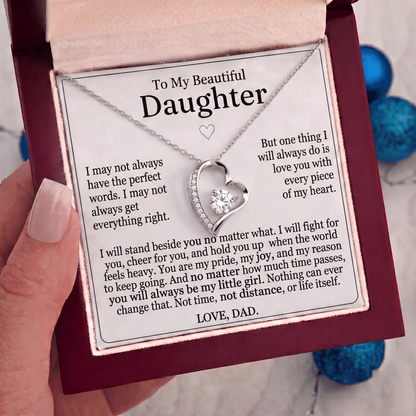 To My Daughter - "My Little Girl" Necklace