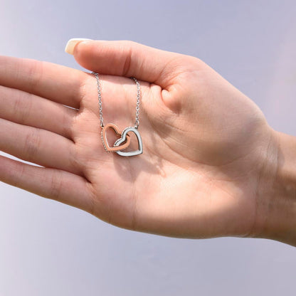To My Soulmate – "One Thing in Life" Interlocking Heart Necklace