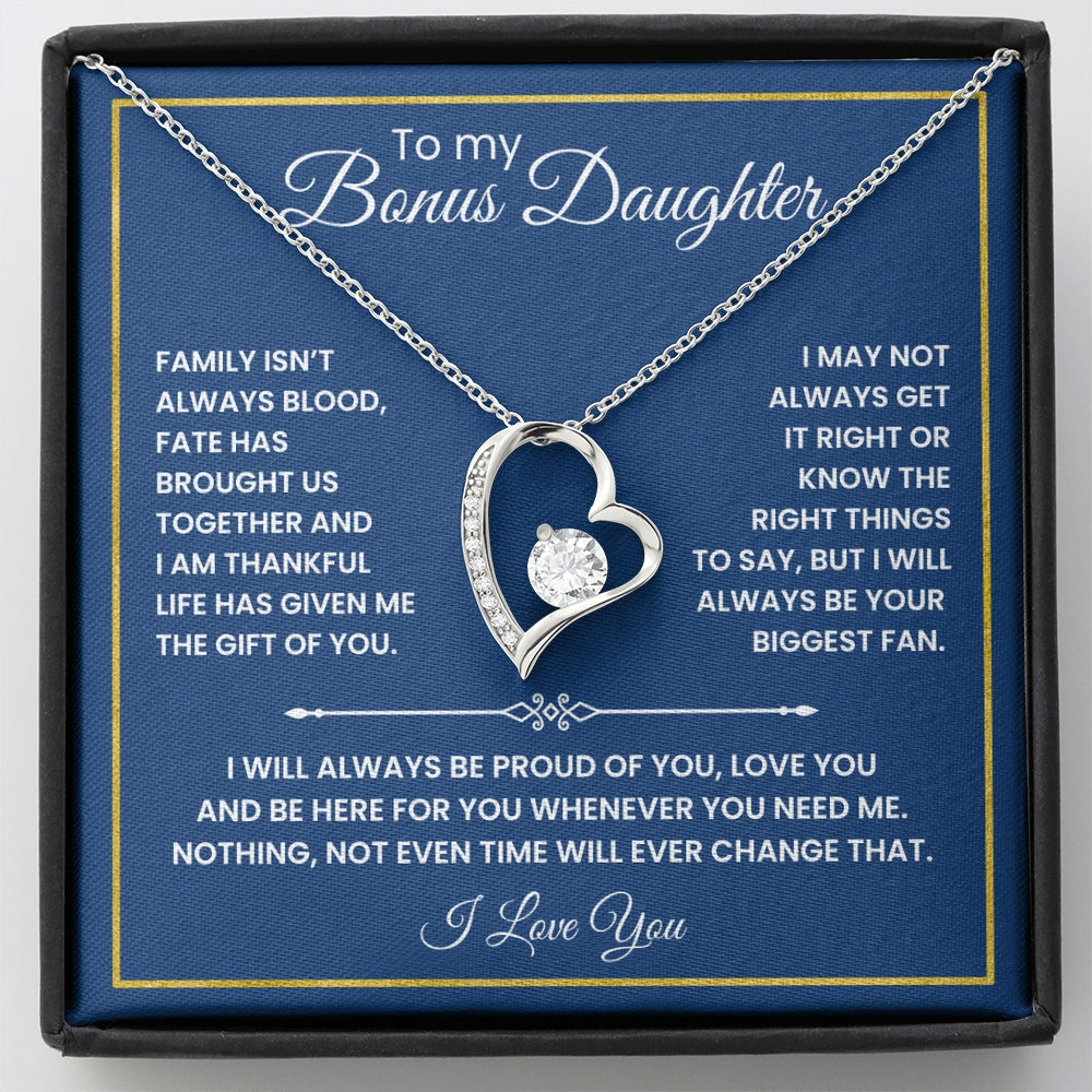 To My Bonus Daughter - "The Gift of You" Necklace