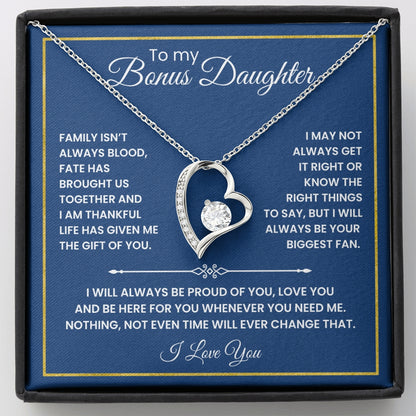To My Bonus Daughter - "The Gift of You" Necklace