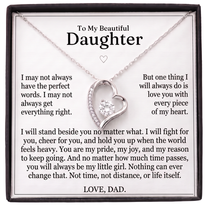 To My Daughter - "My Little Girl" Necklace