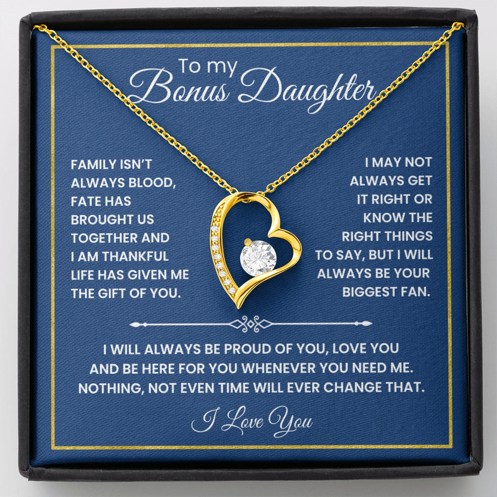 To My Bonus Daughter - "The Gift of You" Necklace