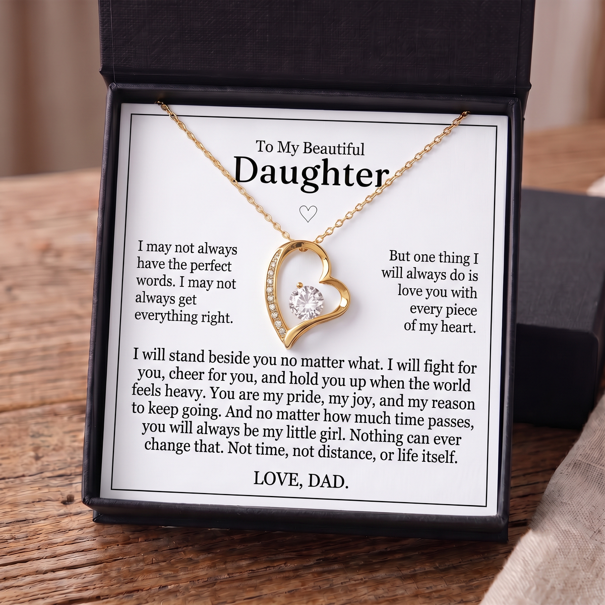 To My Daughter - "My Little Girl" Necklace
