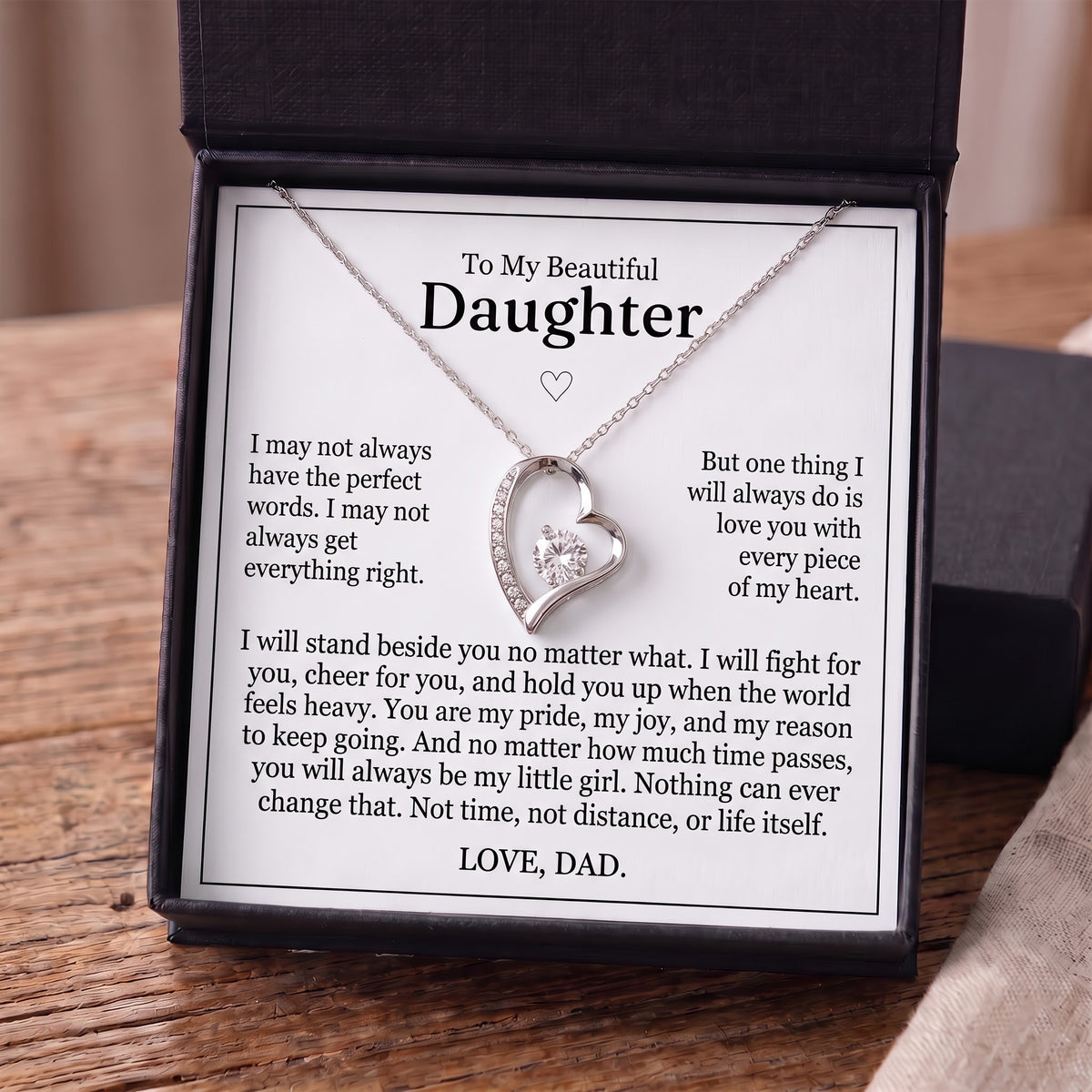 To My Daughter - "My Little Girl" Necklace