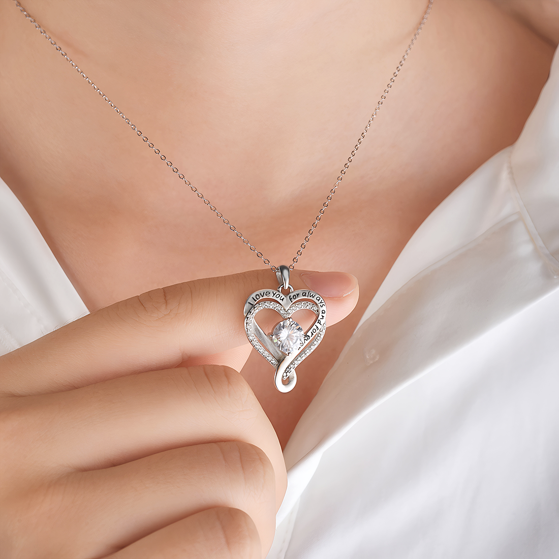 To My Wife - "My Love Forever & Always" Necklace