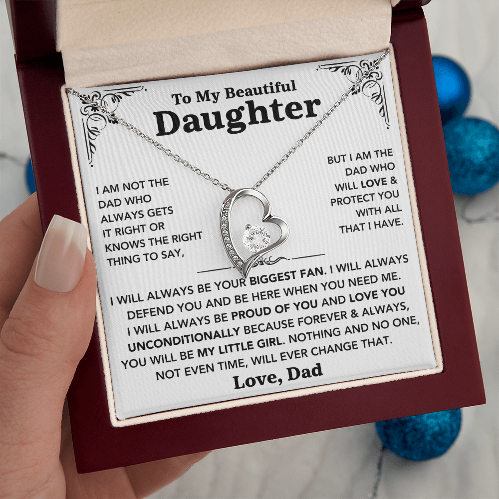 To my Daughter - "My Little Girl" Necklace from Dad