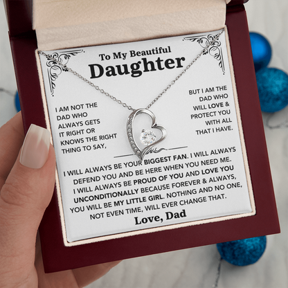 To my Daughter - "My Little Girl" Necklace from Dad