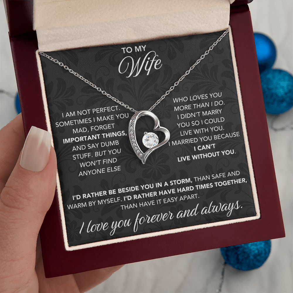 To My Wife - "My Love Forever & Always" Necklace