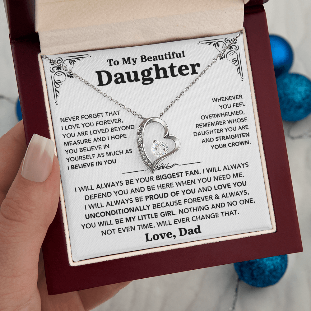 To my Daughter - "Love You Forever" Necklace from Dad
