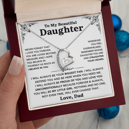 To my Daughter - "Love You Forever" Necklace from Dad