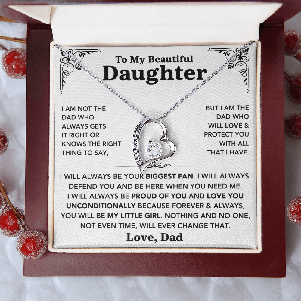 To my Daughter - "My Little Girl" Necklace from Dad