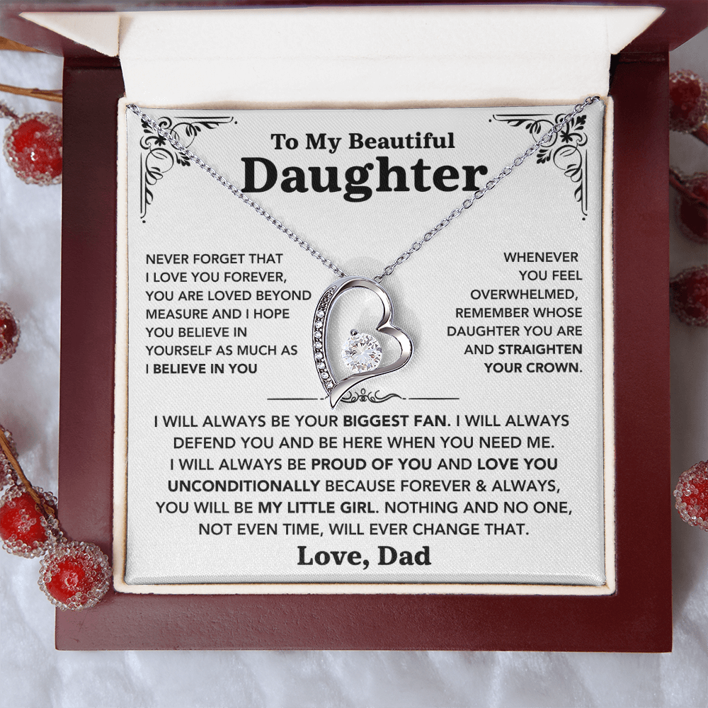 To my Daughter - "Love You Forever" Necklace from Dad