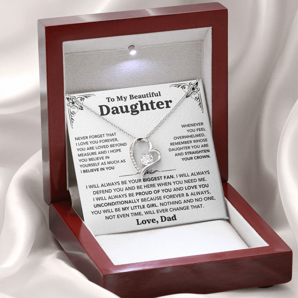 To my Daughter - "Love You Forever" Necklace from Dad