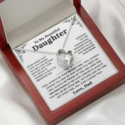 To my Daughter - "Love You Forever" Necklace from Dad