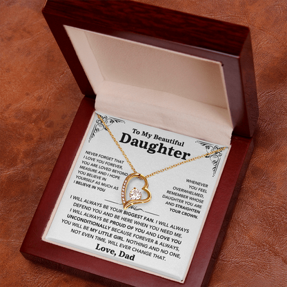 To my Daughter - "Love You Forever" Necklace from Dad