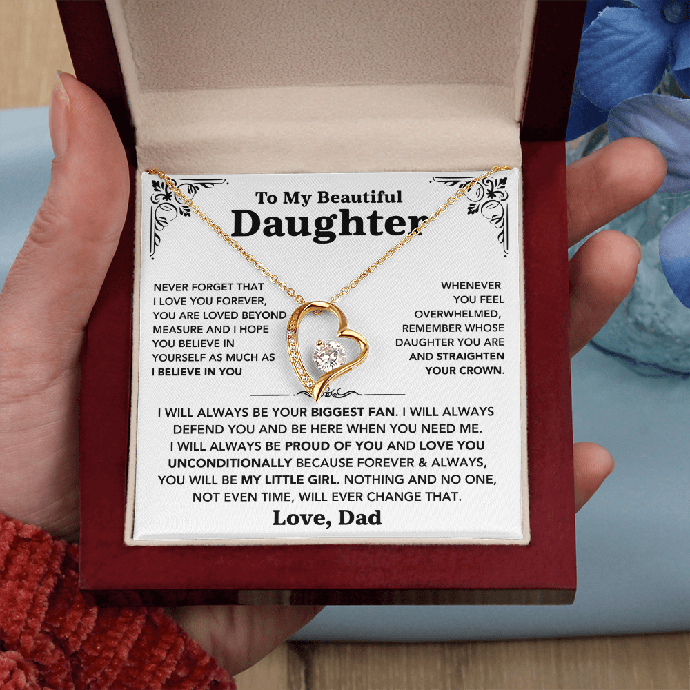 To my Daughter - "Love You Forever" Necklace from Dad