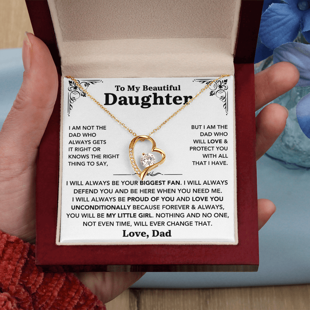 To my Daughter - "My Little Girl" Necklace from Dad