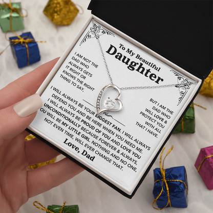 To my Daughter - "My Little Girl" Necklace from Dad