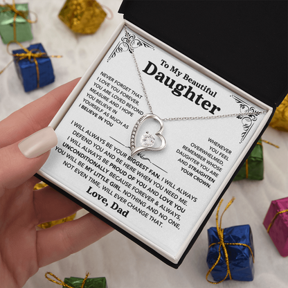 To my Daughter - "Love You Forever" Necklace from Dad
