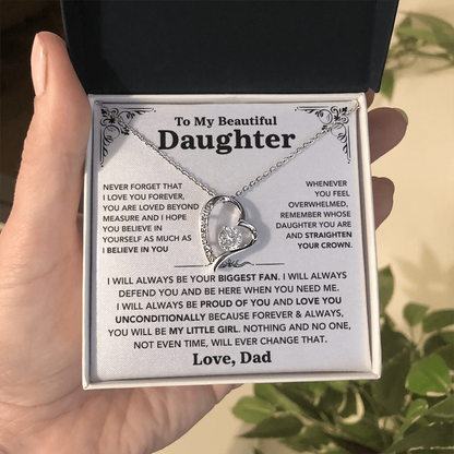 To my Daughter - "Love You Forever" Necklace from Dad