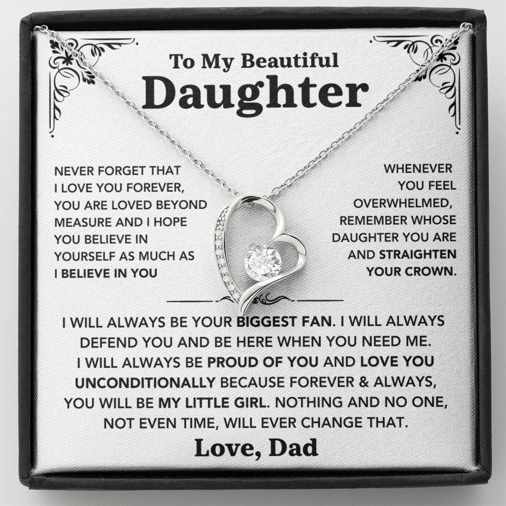 To my Daughter - "Love You Forever" Necklace from Dad