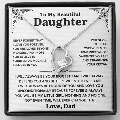 To my Daughter - "Love You Forever" Necklace from Dad