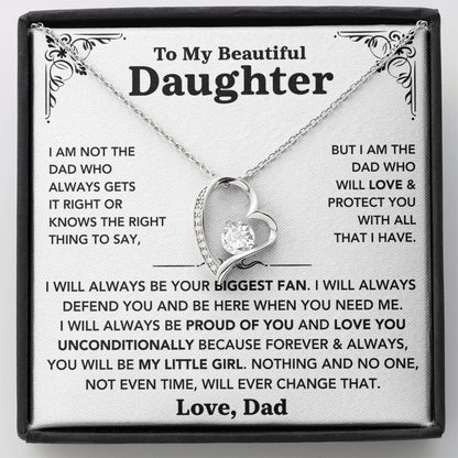 To my Daughter - "My Little Girl" Necklace from Dad