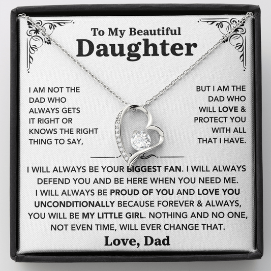 To my Daughter - "My Little Girl" Necklace from Dad