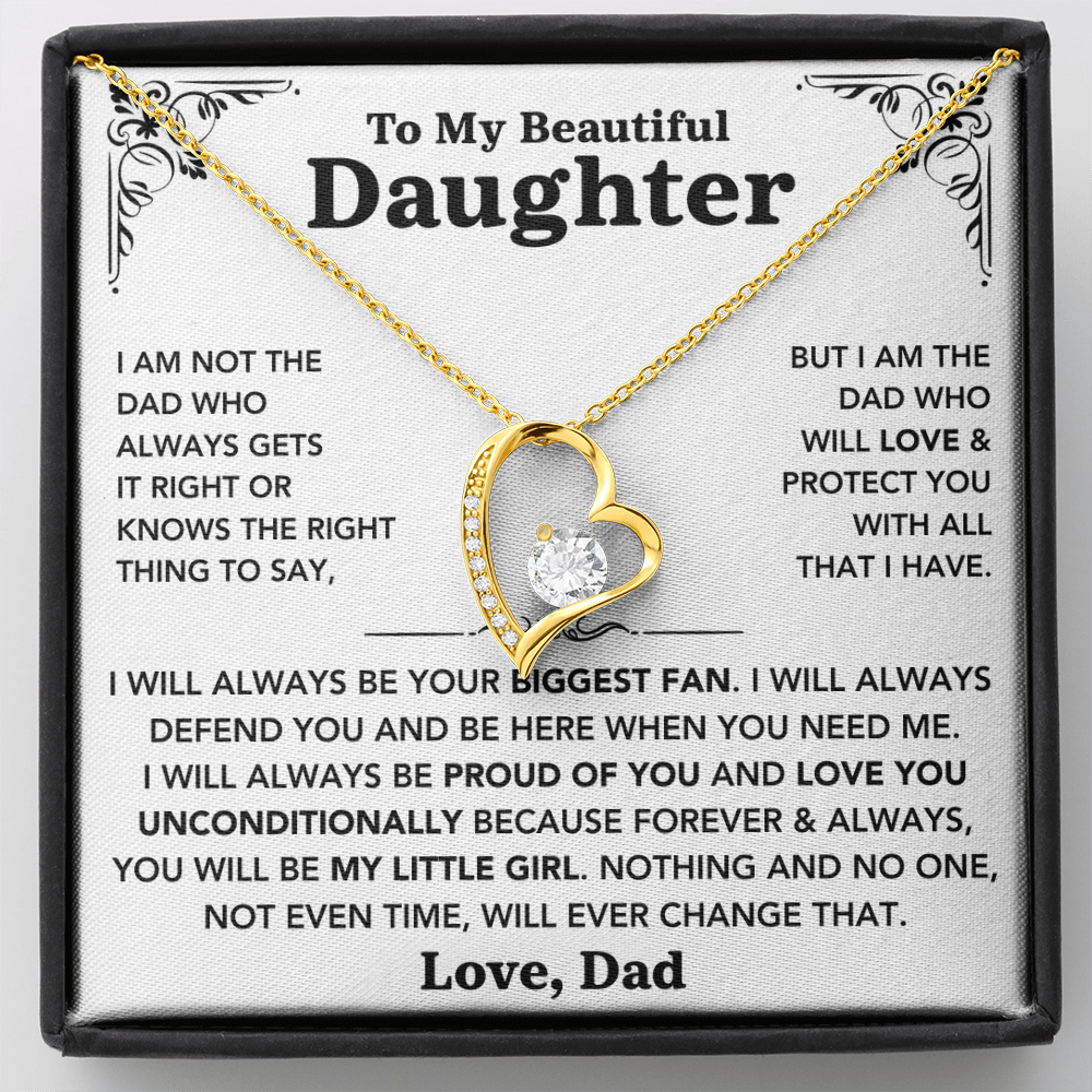 To my Daughter - "My Little Girl" Necklace from Dad