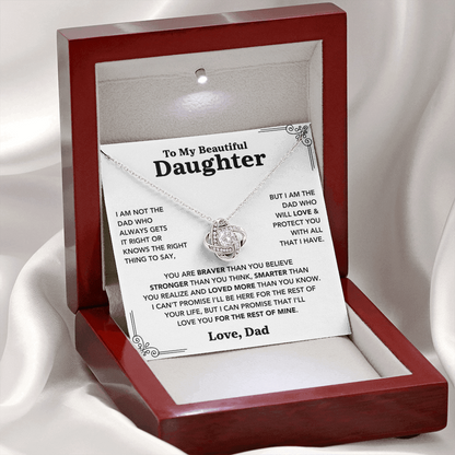 To My Daughter – Love Knot Necklace from Dad