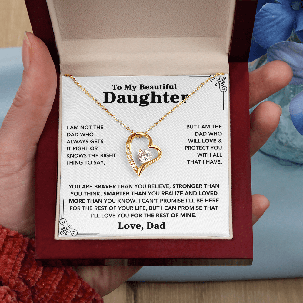 To My Daughter – Forever Love Necklace from Dad