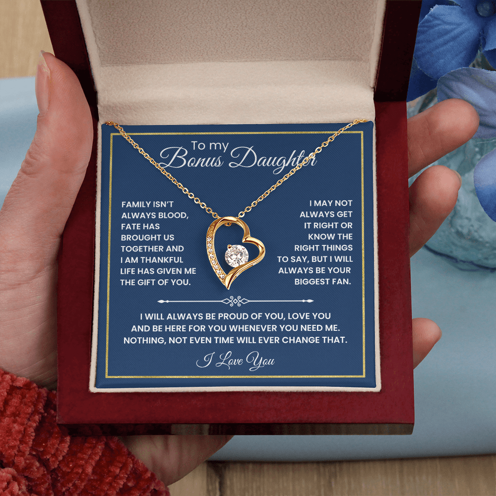 To My Bonus Daughter - "The Gift of You" Necklace