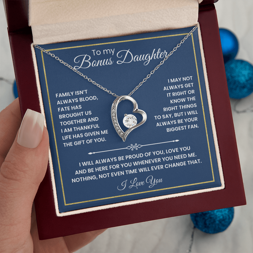 To My Bonus Daughter - "The Gift of You" Necklace