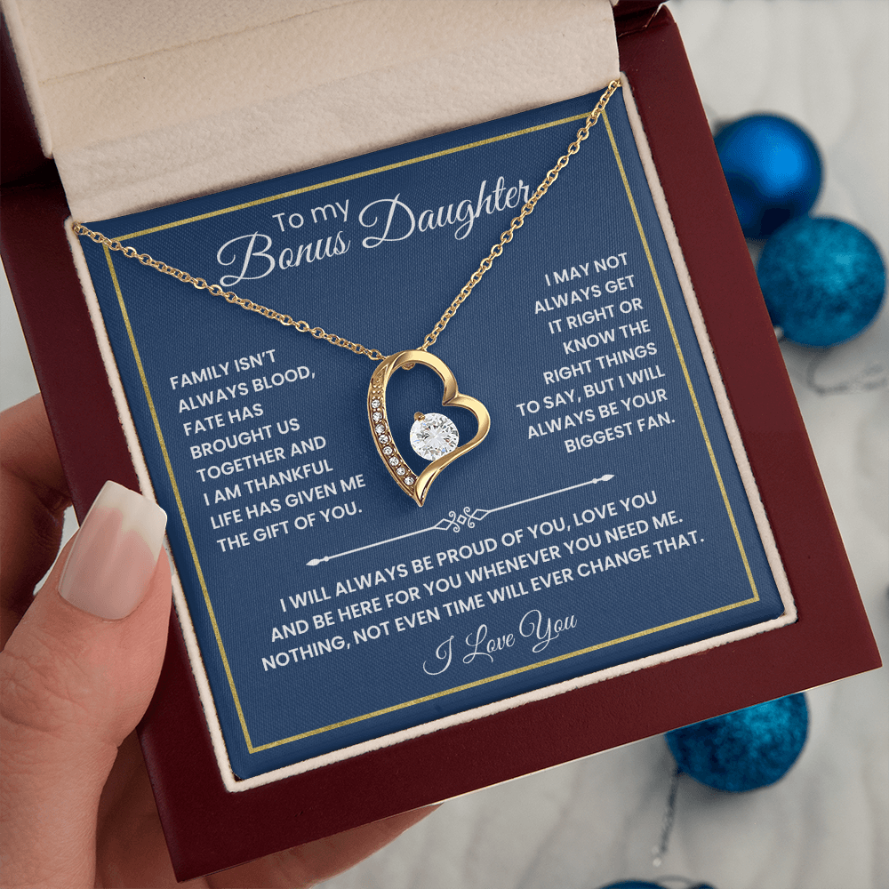To My Bonus Daughter - "The Gift of You" Necklace