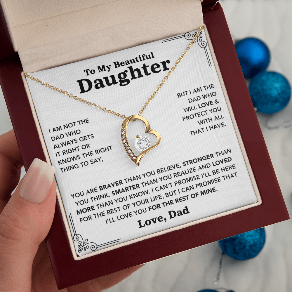To My Daughter – Forever Love Necklace from Dad