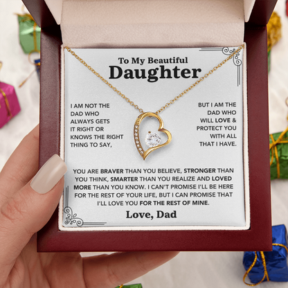 To My Daughter – Forever Love Necklace from Dad