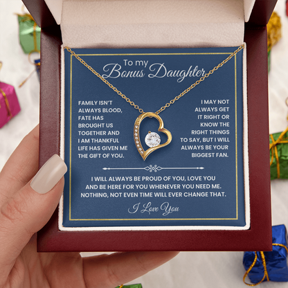 To My Bonus Daughter - "The Gift of You" Necklace