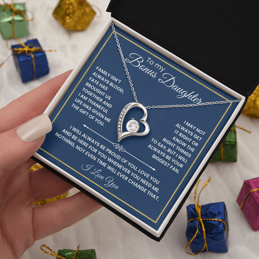 To My Bonus Daughter - "The Gift of You" Necklace