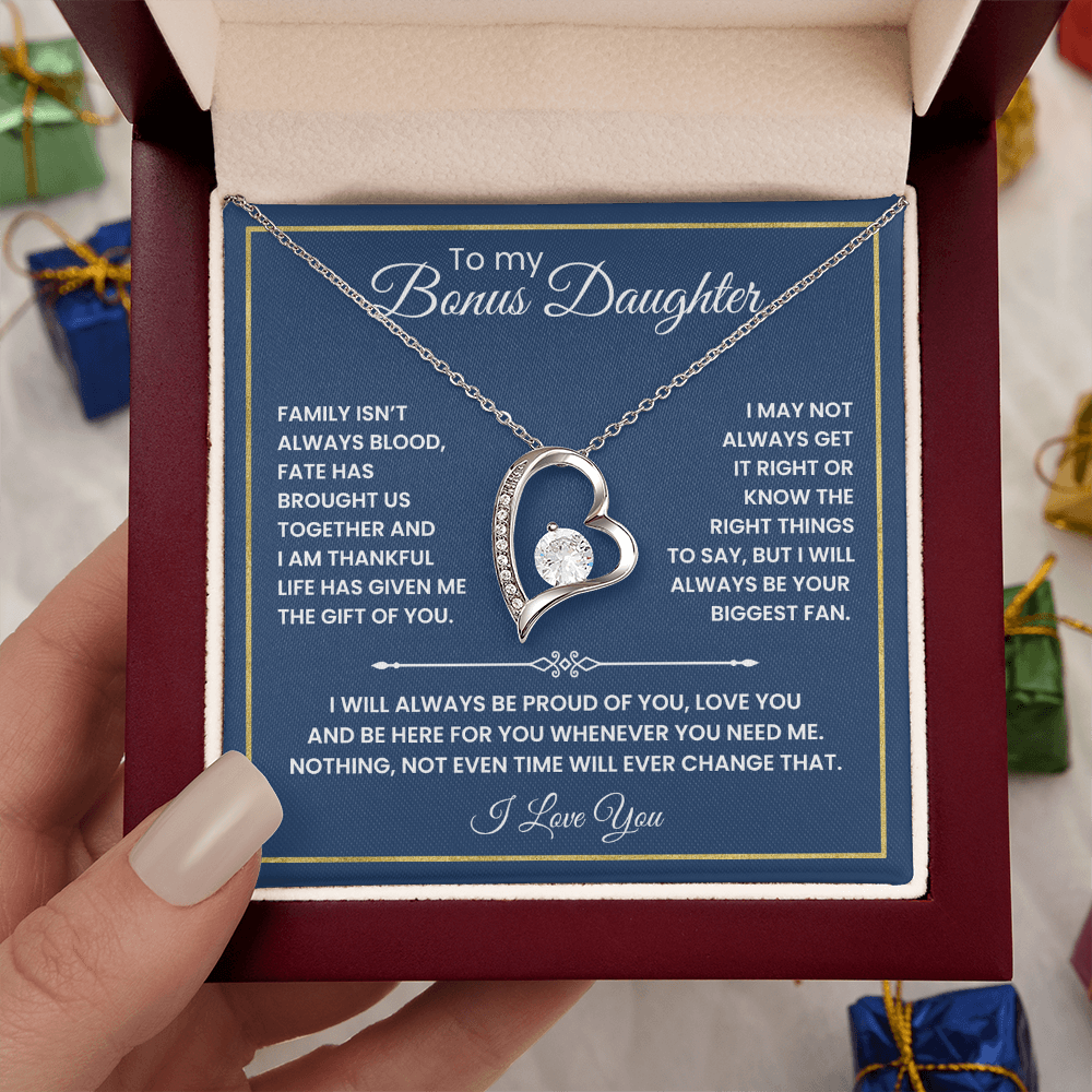 To My Bonus Daughter - "The Gift of You" Necklace