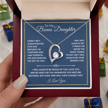 To My Bonus Daughter - "The Gift of You" Necklace