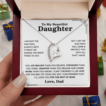 To My Daughter – Forever Love Necklace from Dad