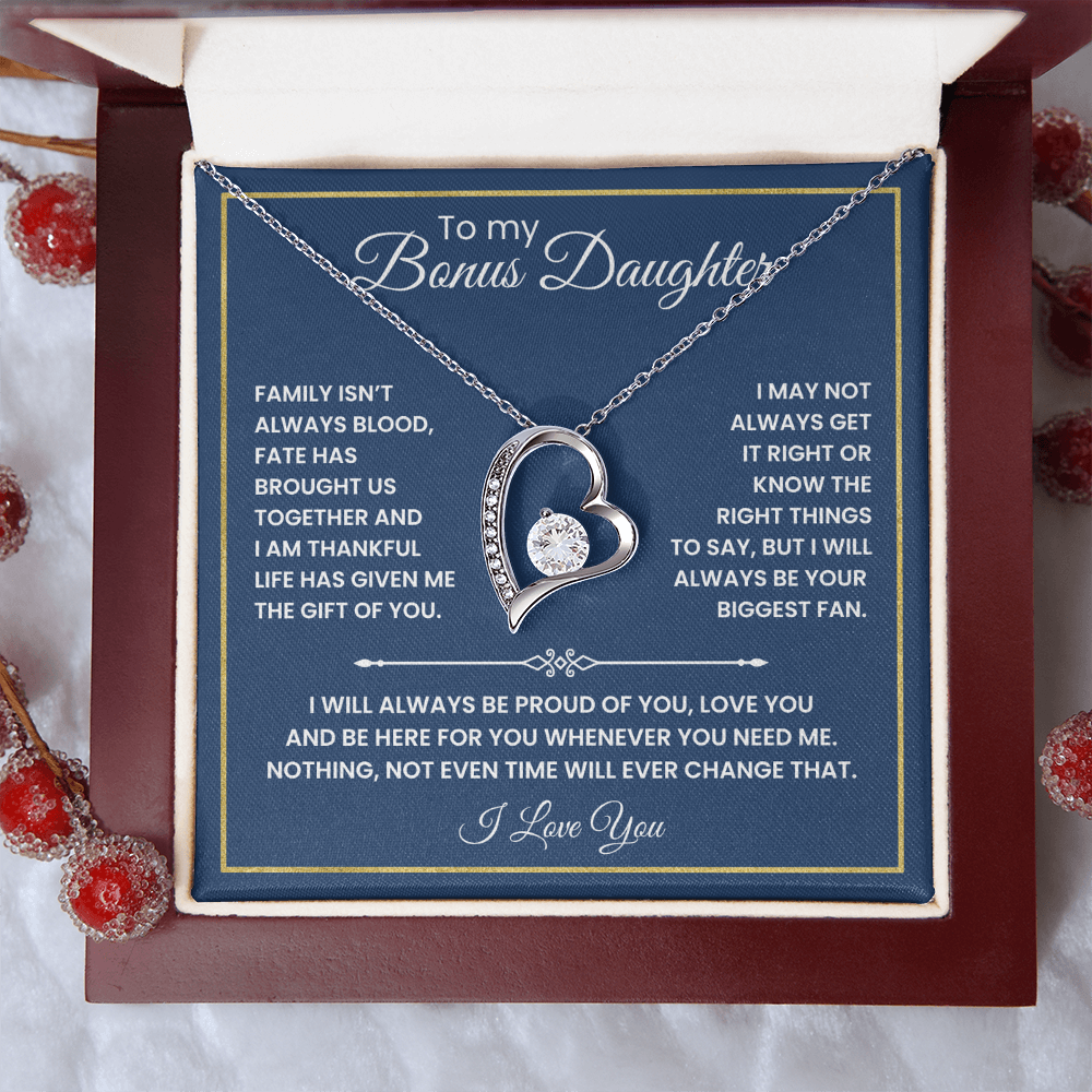 To My Bonus Daughter - "The Gift of You" Necklace
