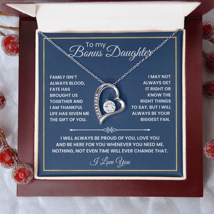 To My Bonus Daughter - "The Gift of You" Necklace