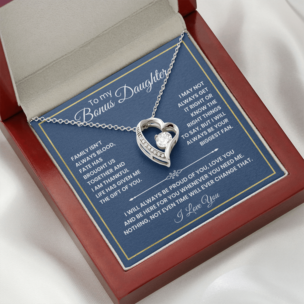 To My Bonus Daughter - "The Gift of You" Necklace