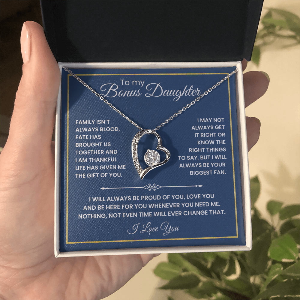 To My Bonus Daughter - "The Gift of You" Necklace