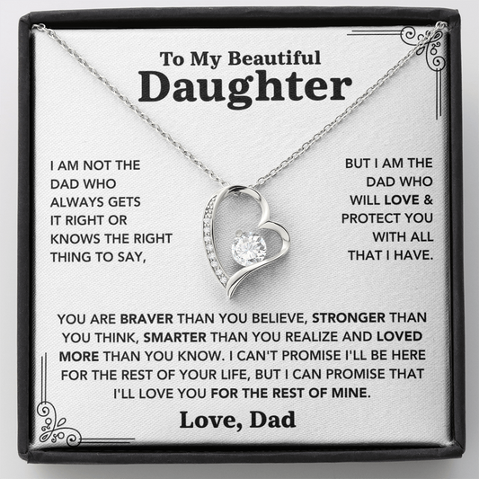 To My Daughter – Forever Love Necklace from Dad