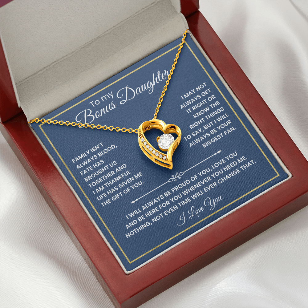 To My Bonus Daughter - "The Gift of You" Necklace
