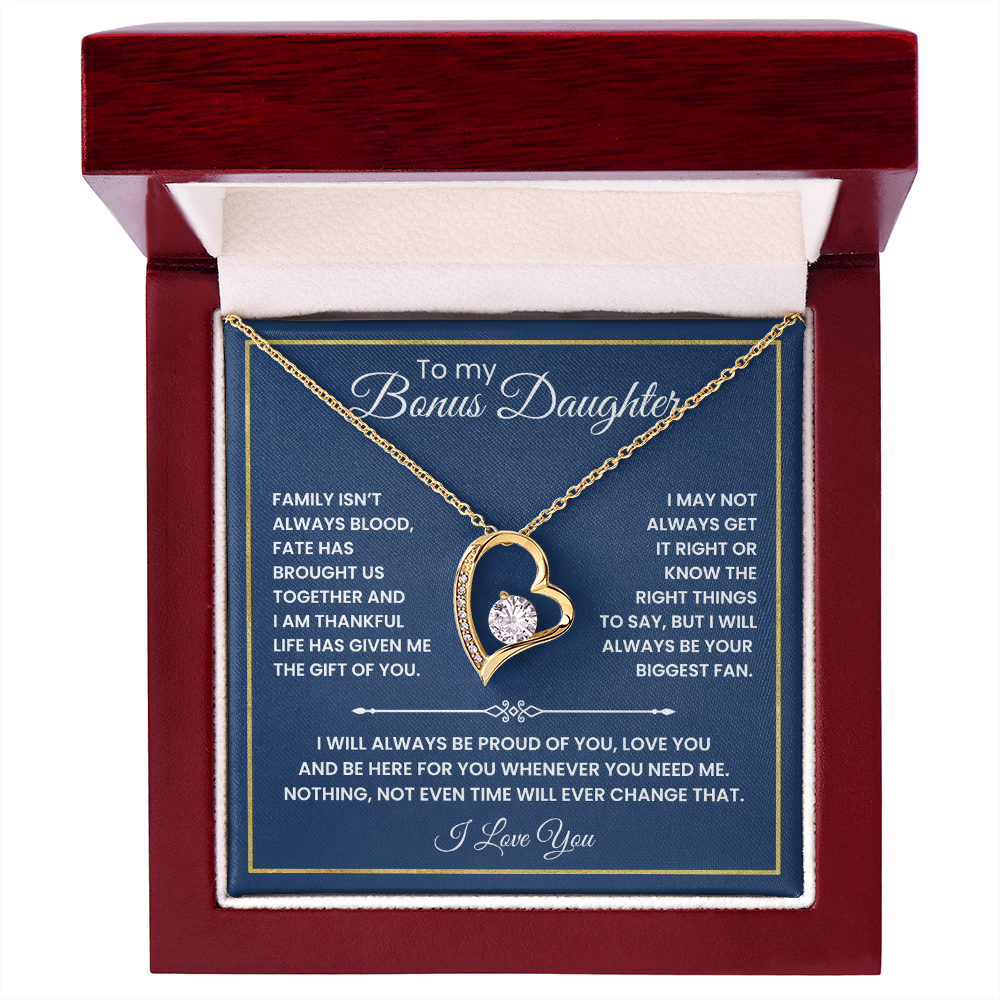 To My Bonus Daughter - "The Gift of You" Necklace